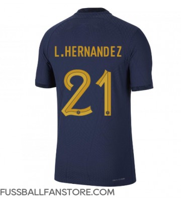 Frankreich Lucas Hernandez #21 Replik Heimtrikot WM 2022 Kurzarm